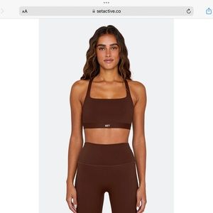 Set Active Luxform Racer Box Bra in color Coco (limited edition) size M